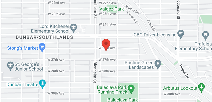 map of 3250 W 26TH AVENUE